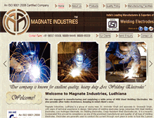 Tablet Screenshot of magnateelectrodes.com